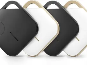 ANTPO Air Tags 4 Pack, Luggage Tracker Tag, Bluetooth Item Tracker Works with Apple Find My (iOS Only), Smart Key Finder Item Locator for Bags, Keys, Suitcase, IP64 Dustproof and Waterproof