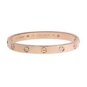 Pre-owned Cartier Love Bracelet Size 15