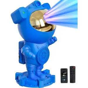 SQ-PNC008 Astronaut Galaxy Moon Star Projector, Kids Night Light for Bedroom Ceiling, Room Decor Home Aesthetic, Space LED Lamp, Gifts for Kids Teens Boys 1 2 3 4 5 6 7 8 9 10 11 12 13 14 15 Year Old, Christmas
