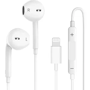 Wired Earphones For iPhone With Lightning Connector, Plug&Play, Built-in Microphone & Remote Control, Headsets Compatible with iPhone 14,13,12,11,XR,XS,X,8,SE,Pro,Pro Max