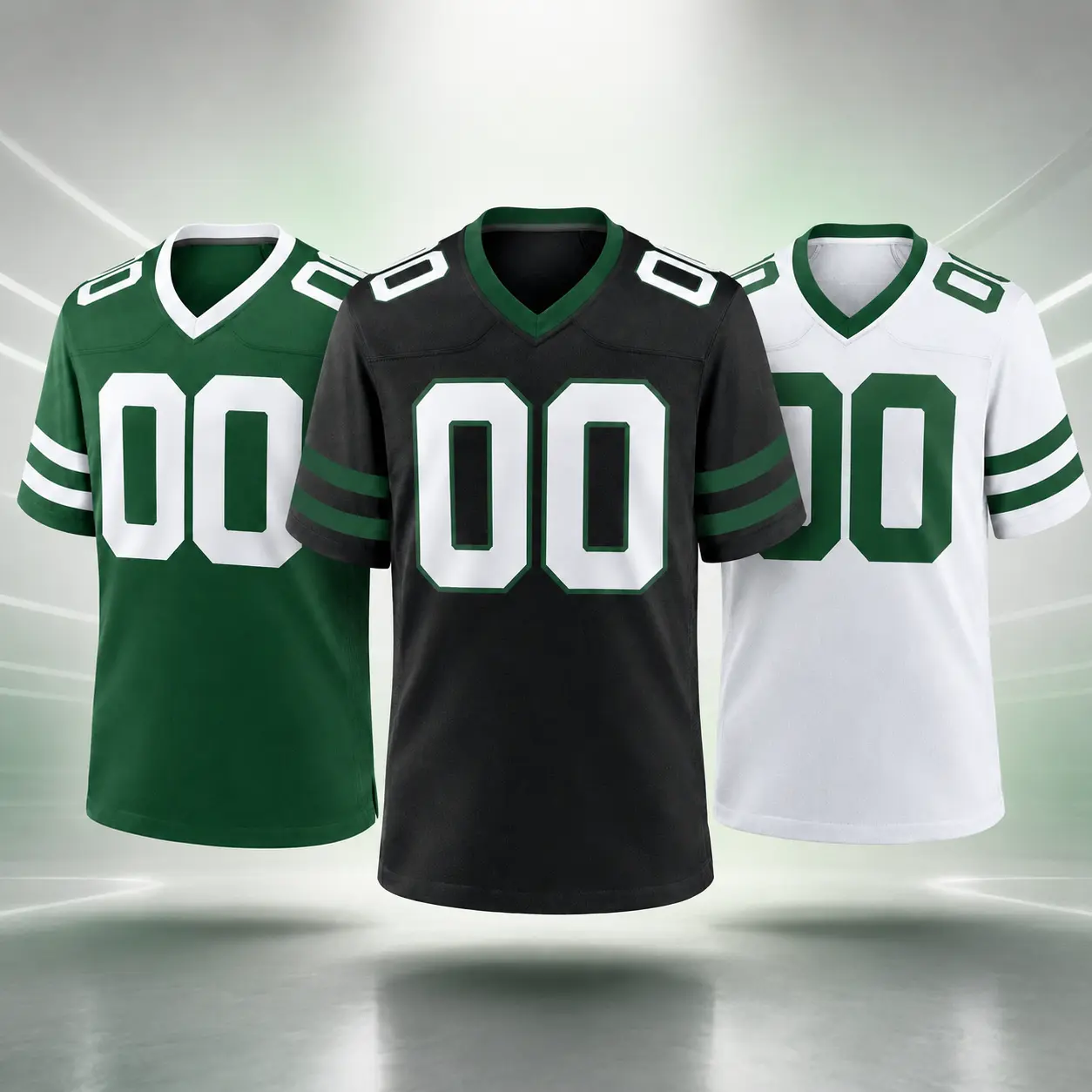 New York Custom Football Jersey #20 Hall #1 Fields #11 Johnson #5 Wilson #0 Allen - Stitched Fan Shirt