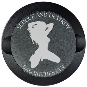 Seduce and Destroy Bad Bitches Zyn-My Tyn Co. Custom Aluminum ZYN Tyns for ZYN Pouches Waterproof and Airtight, 2 Compartments!