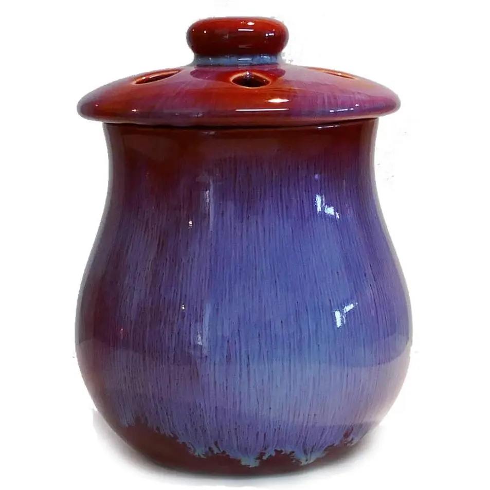 Garlic Keeper, Garlic Clove Storage Container with Vented Lid, Garlic Holder