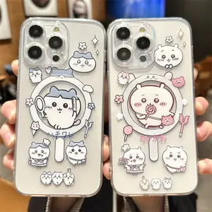 Cute C-Chiikawas Magsafe Magnetic Phone Case for IPhone 17 16 15 14 13 12 11 8 7 Plus Pro Max X XR XSMax Soft Clear Tpu Cover