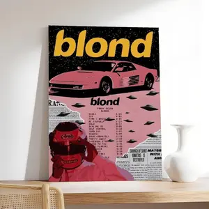 Blond New Album Frank Ocean Wall Art Poster Unframed HD Print Home Office Decor Unique Trendy Gift, Perfect Gift