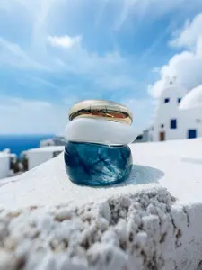 Exaggerated Design Style Bracelet, Smooth Surface Unique Jewelry, Vintage Geometric Resin Bracelets, & Milk Tea, Stackable Bracelets