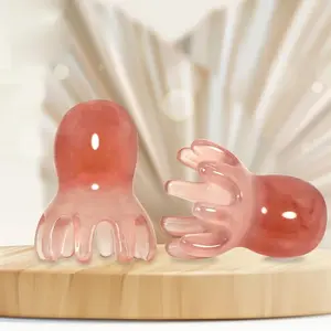 Resin Octopus Comb, Cute Head Massager, Hair Care, Meridian Scraping, Scalp Massage, Acupuncture, SPA Scraping, Health Massage Tool