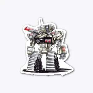 Nate Jeffers NES Bot Sticker - Epic Robotic Design Featuring Controller Console & Light Zapper Perfect Gift for Retro Gaming Fans