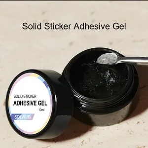 SOLWINK Solid Sticker Adhesive Gel for 3D Sculpting Nail Art Nail Carving Nail Chrome Powder 10ml