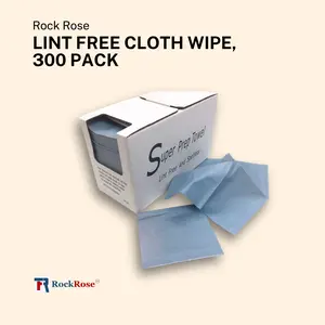 Lint-Free Cloth Wipes, Pack of 300 - Professional-Grade Cleaning and Application Companion for Car Vinyl, Window Tint, and Paint Protection Film Absorbent Nature