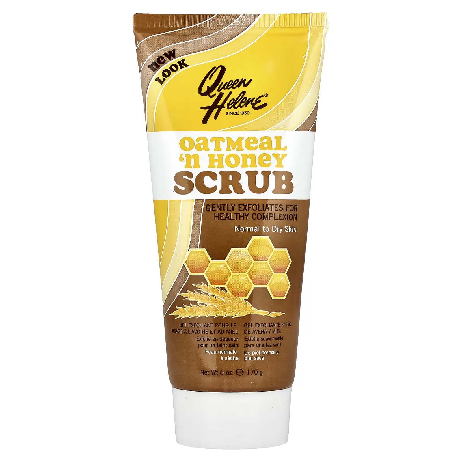Queen Helene Oatmeal 'n Honey Scrub, Normal to Dry Skin, 6 oz (170 g)