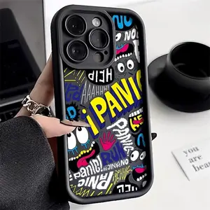 1 pcs Phone Case - Fun design cartoon shock-absorbing case, suitable for new 16 phones, compatible with 17 Pro Max, 17Air, iPhone 16 Pro 16e, silicone, fully wrapped in 15 pieces, designed for 14 Plus, 13 mini women, 12 men, and 11.