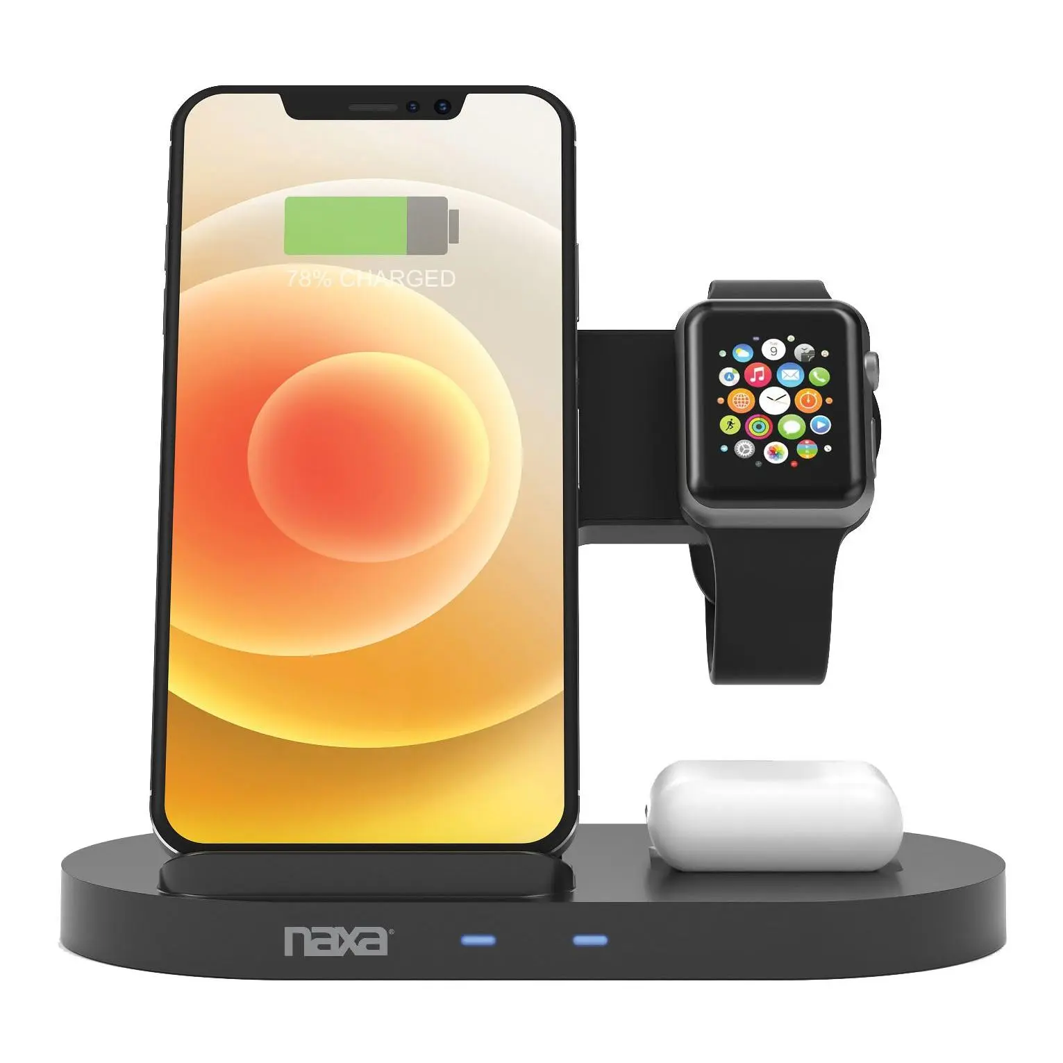 Naxa 3-in-1 Smart Wireless Charging System