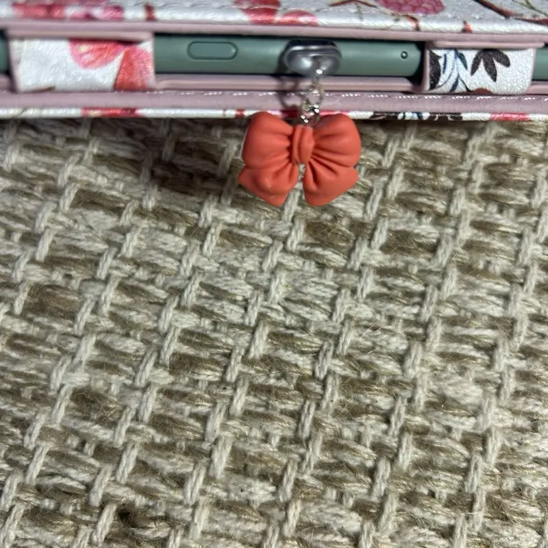 Bow Tie C Style Kindle, Phone, IPad, Tablet Charm - Choose Your Color - Smartphone Accessory - Cellphone