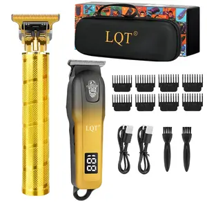 Men's Hair Cutting Clippers, Zero Gap Trimmer, Professional T-Shape Blade Trimmer, Rechargeable Trimmer, Contour Trimmer, Cordless Hair Trimmer, High Quality Trimmer