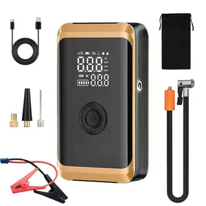 【DealsForYou】KEPEAK Roadside Emergency Essential  800A Peak Jump Starter with Air Compressor – 6000mAh Car Battery Booster, Tire Inflator, Power Bank & LED Emergency Light for Car Emergency Kit