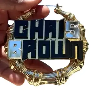 Personalized Bamboo Earrings