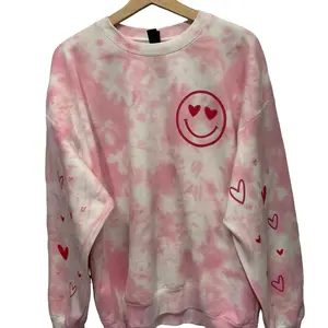 *Made to Order* Heart eyes be my valentines crewneck with front pocket, arm design, and back design.