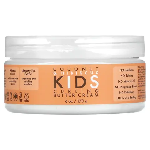 SheaMoisture Kids Curling Butter Cream, Coconut & Hibiscus, 6 oz (170 g)