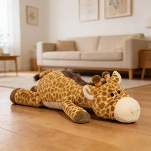 Super Soft Giraffe Stuffed Animal - Jumbo Plush Toy for Bedroom Decor, Cute Gift for Women Friends Kids, Valentine's Christmas Birthday Present