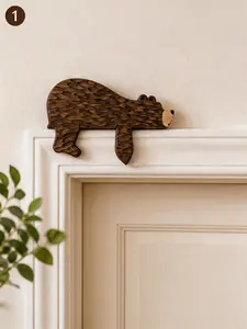 Everyone Stops to Look at This Bear  | Creative Door Top Decoration | Unique Housewarming Gift