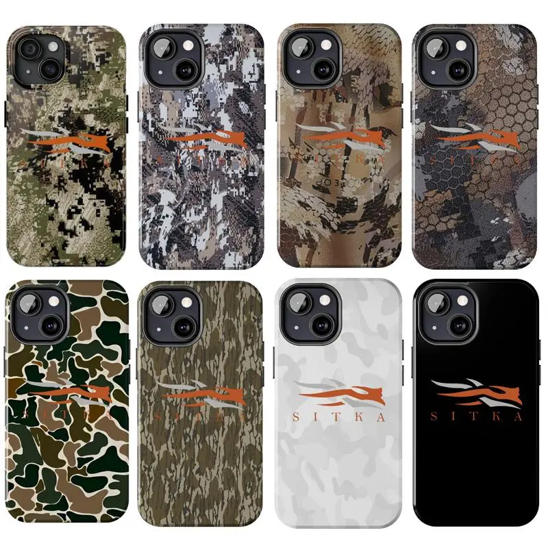 Vintage Sitka Waterfowl Camo Hunting Phone Case Aesthetic For iPhone