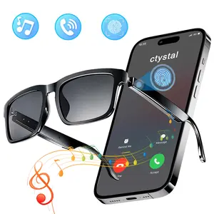Smart Glasses, Bluetooth Glasses, Smart Audio Glasses, Sensitive Touch Operation, Voice Assistant Activation, Built in Mic & Speaker, Stable Connection, UV Protection, Ideal Gift for Cycling, Running, Hiking and Fishing Lovers