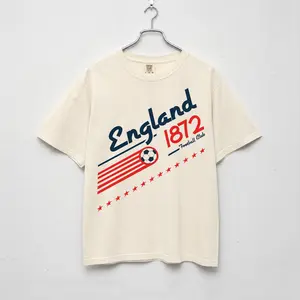 England Football Comfort Colors Shirt, Retro 90s UK World Soccer Team Graphic Tee