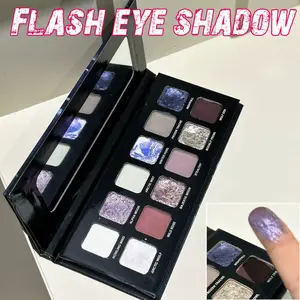 Herorange Wolf moon color twelve-color eyeshadowpalette natural three-dimensional and changeable makeup,matte pearescent sparkle and smoky to create a delicatemakeup Shimmering eyeshadow palette