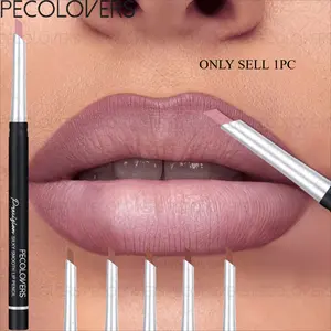 1 Pc Slim Lip Liner, Smudge-Proof Lip Outline, Durable Makeup For Travel And Outdoor, Deep Red And Mauve Pink And Natural Nude, Lip Makeup Tool, Lip Liner Pen