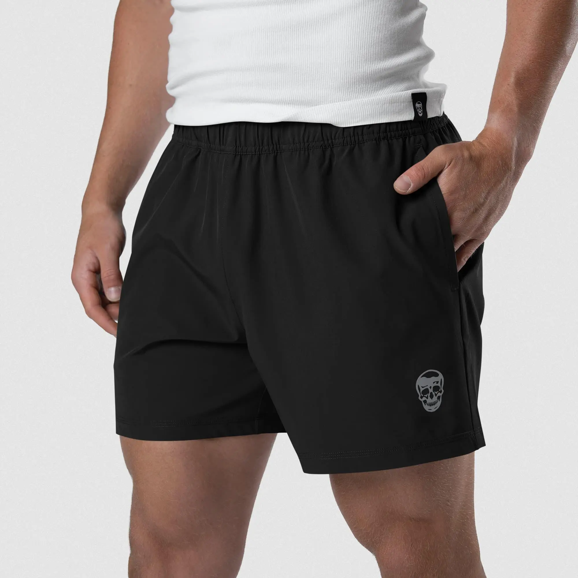 Gymreapers Conquer Mens Gym Shorts - Athletic Workout Training Shorts for Men, Quick Dry Stretch Pockets