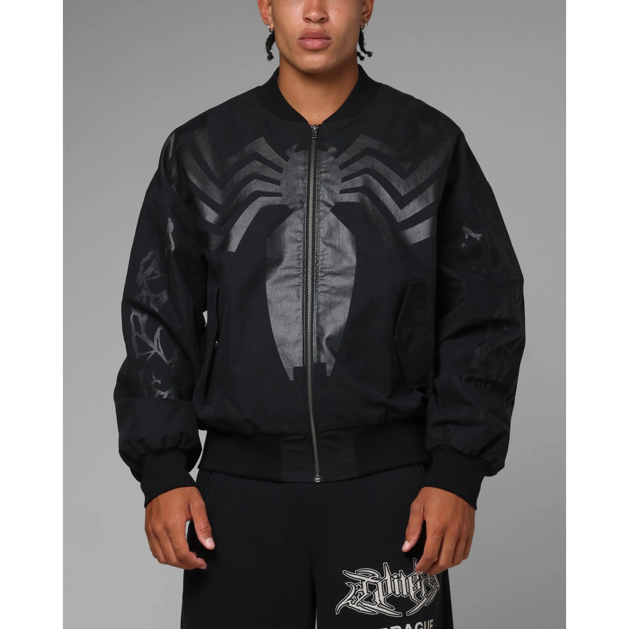 Loiter Marvel Symbiote Jacket Black Loiter Marvel Symbiote Jacket Black