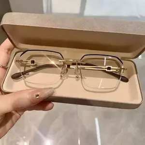 Sleek Half-Frame Progressive Glasses – Youthful Look with Blue Light Protection