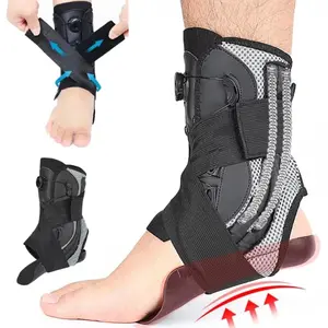 Adjustable Ankle Brace Support with Quick Release Dial Breathable Lightweight for Walking Working Standing All Day Home Office Use