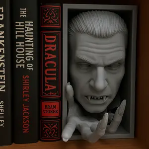 Dracule Book Nook – Gothic Vampire Shelf Decor
