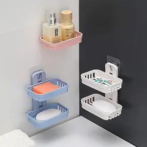 1/2 Set of Convenient Soap Holder, Durable and Easy To Clean, Suitable for Daily Household Bathroom Storage and Use Shelf