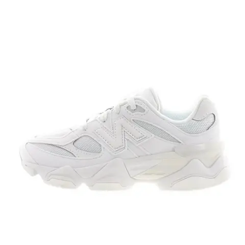 NEW BALANCE 9060 White Reflection Chunky Women's Trainers - Breathable Athletic Footwear Sneakers, Suede & Mesh Platform Thick-Soled All Day Sneakers with ABZORB Cushioning for Cool Casual Wear, Reflective Look Women's Shoes