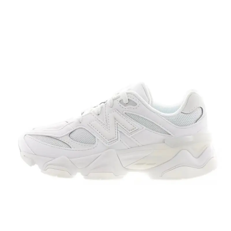 NEW BALANCE 9060 White Reflection Chunky Women's Trainers - Breathable Athletic Footwear Sneakers, Suede & Mesh Platform Thick-Soled All Day Sneakers with ABZORB Cushioning for Cool Casual Wear, Reflective Look Women's Shoes