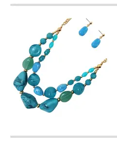 The Tanner double layered necklace set