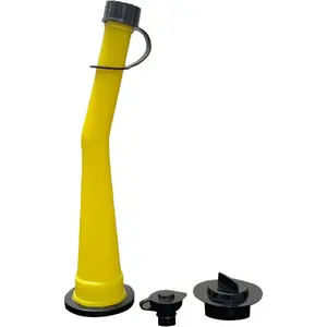 KP KOOL PRODUCTS Vintage Craftsman Gas Can Spout - 8.5" Pre-Ban Chilton Gas Can Nozzle-Old Style Easy Pour Durable Fuel Can Nozzle With Gas Screw Cap, Gasket, Stopper Cap and Vent Cap - Pack 1