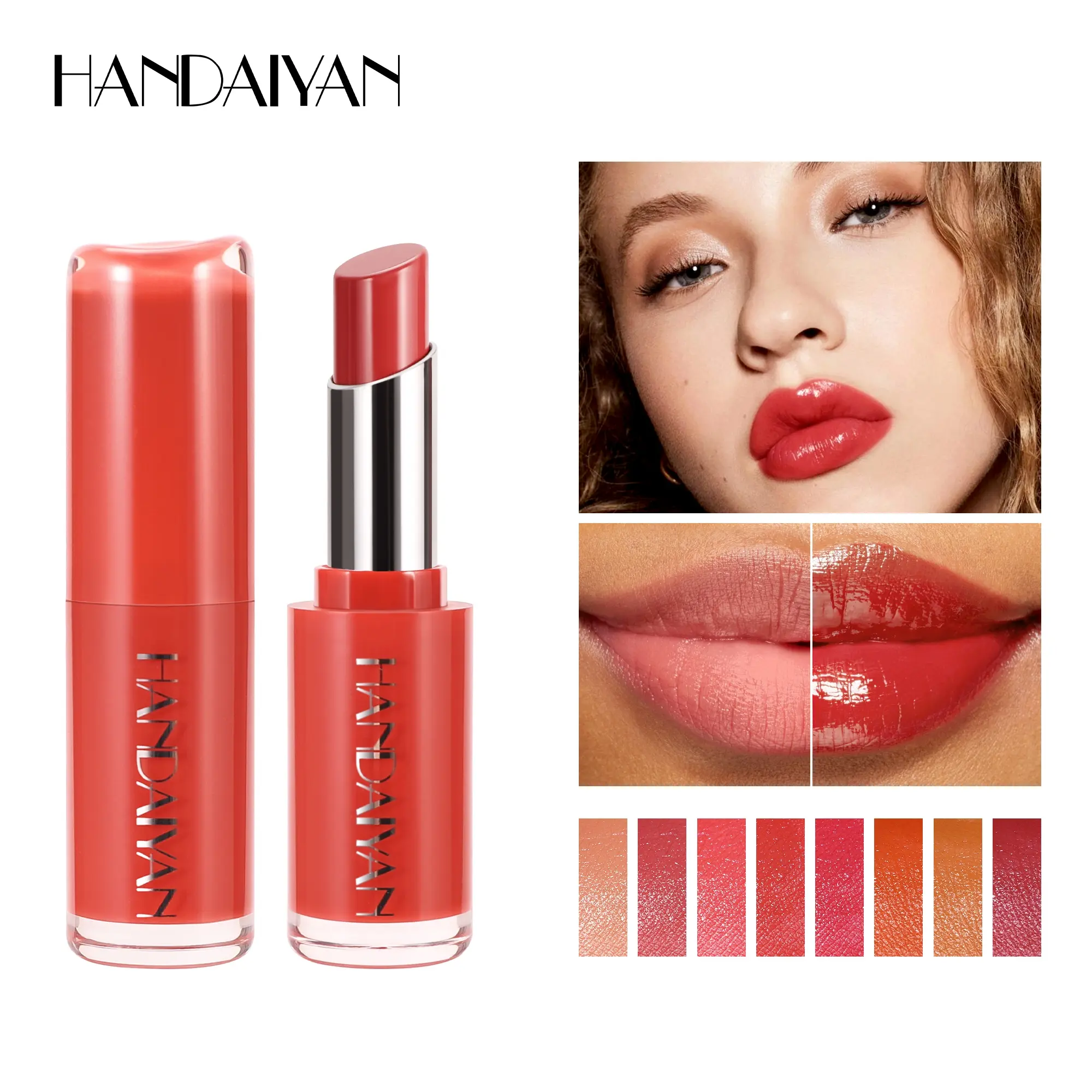 Handaiyan Velvet Lipstick, Moisturizing Long-Lasting Hydrating Formula, Natural Color, All Skin Types, Perfect Makeup Look, Cosmetic