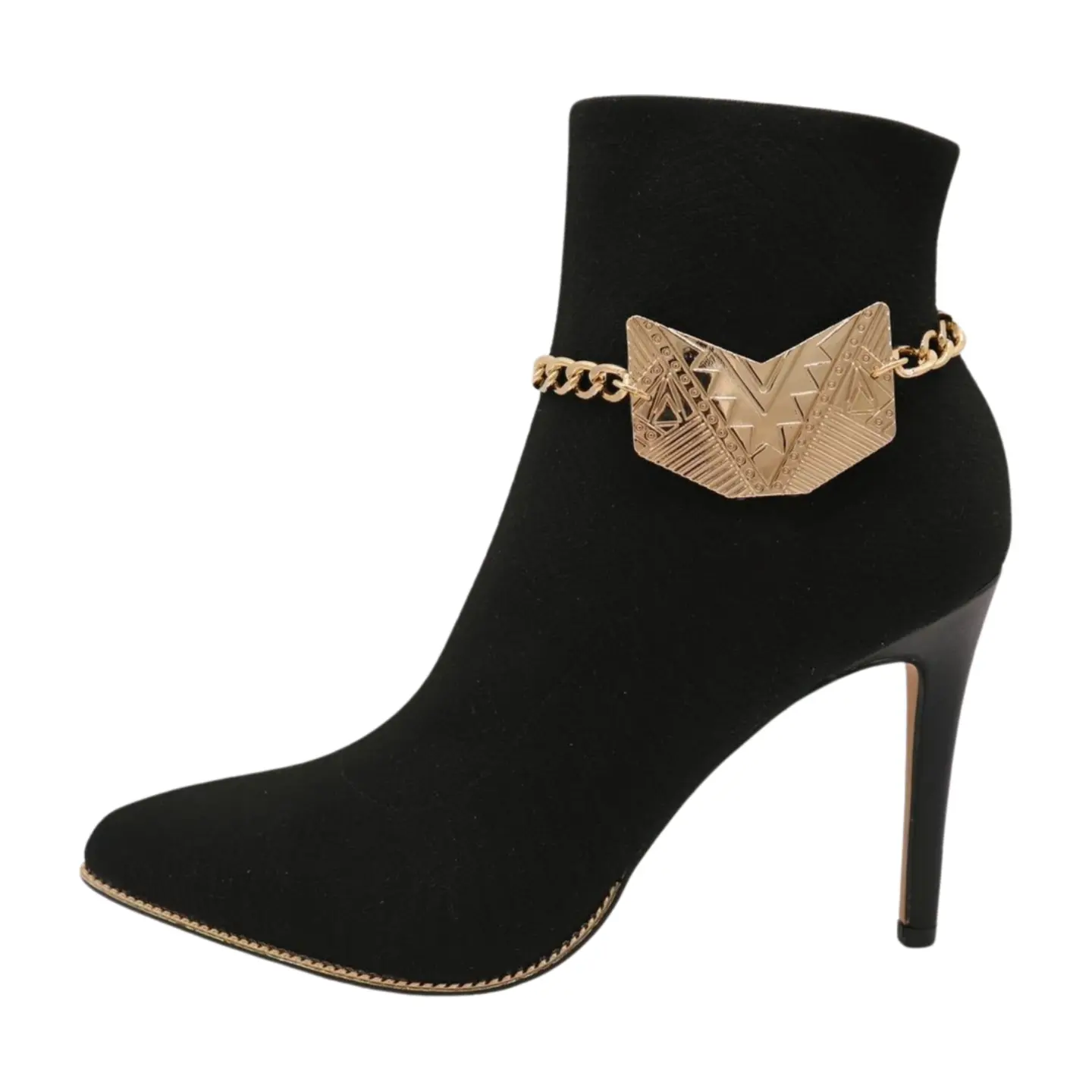 New Women Gold Boot Chain Bracelet Shoe Arrowhead Charm Ethnic Fashion Anklet Band
