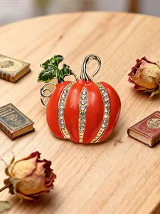 Women's Pumpkin Brooch Pin Jewelry Accessory, Unique Design Lapel Pins for Women, Perfect Gift Idea for Her