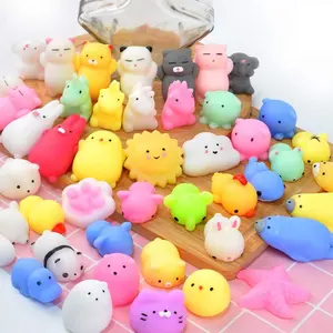 Squishies 40pcs Mochi Squishy Toys Party Favors for Stocking Stuffers Mini Kawaii Squishy Treasure Box Toys for Classroom Prizes Fidget Toys Goodie Bag Christmas Easter Egg Fillers Gift for