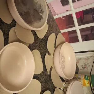 [Official] CAROTE Macaron Color 20Pcs Ceramic Cookware Set Stand-Up Lid with Detachable Handle Set, Non Stick Pots and Pans Set Non Toxic, PFAS Free