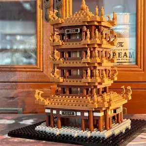 World Famous Ancient Building (1000pcs/set), Asian Style Tower Building Blocks, 3D Assemble Puzzle, Birthday Gift, Building Block Model