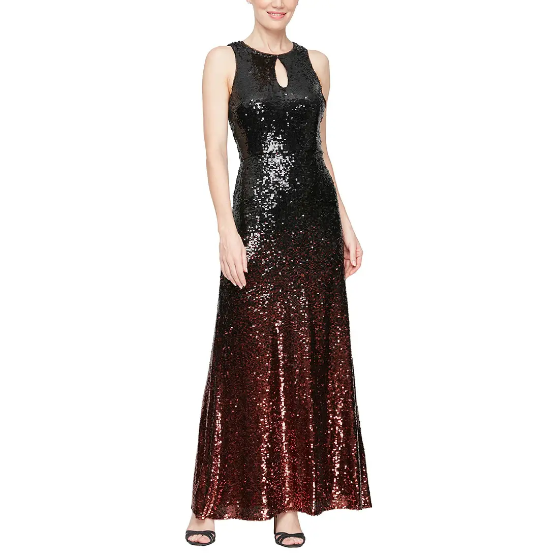 Alex Evenings Sleeveless Ombre Sequin Gown 5196974