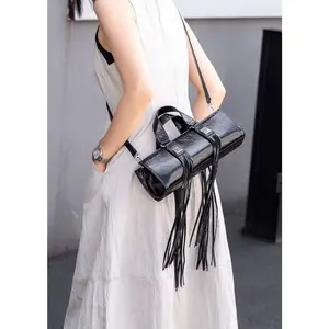 Fringe Muse — Genuine Leather Statement Bag. Women’s crossbody bag