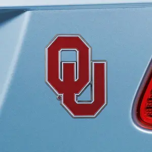 Oklahoma Sooners Color Chrome Auto Emblem