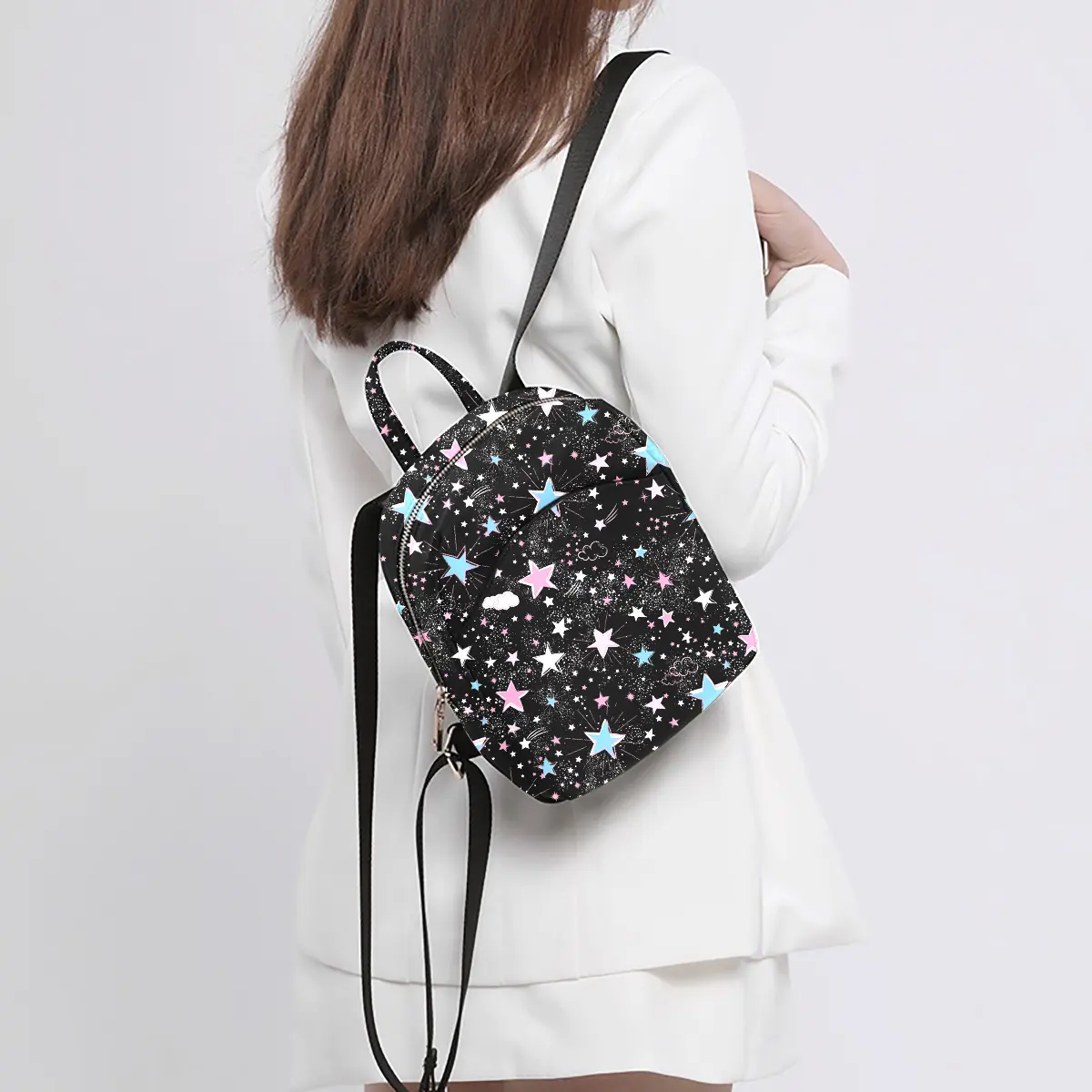 Alikpop Star Y2k Mini Backpack For Women Small Backpack Purse For Ladies Cute Travel Shoulder Bag